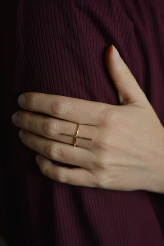 Ring Up | Handgemaakte gouden eyecatcher