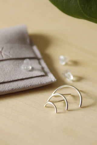 Gift set - 3 earrings | Silver | special effect