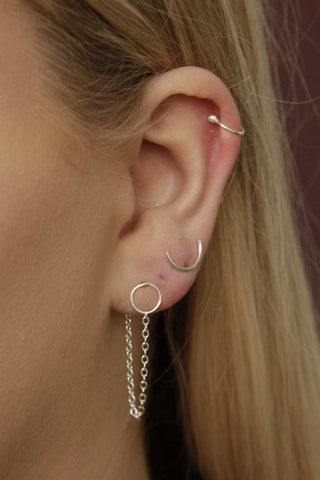 Gift set - 3 earrings | Silver | special effect