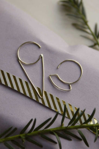 Gift set - 2 earrings | Gold | Contra