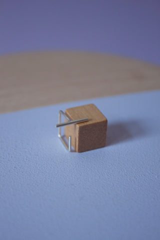 Setje Oorbel Cube Small