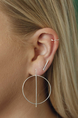 Earring Stripe Round | direct hit