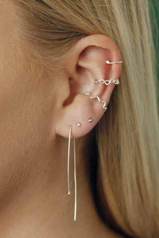 Earring Dottie | silver gem