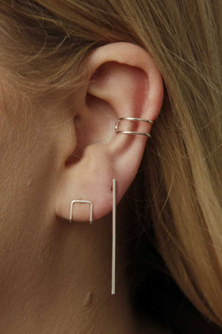Earring Line | Statement ear stud with pit!