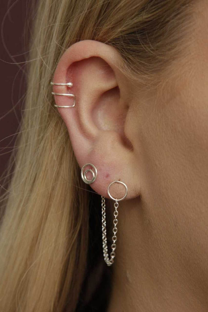 Earring Round Small Chain | Switch & play!