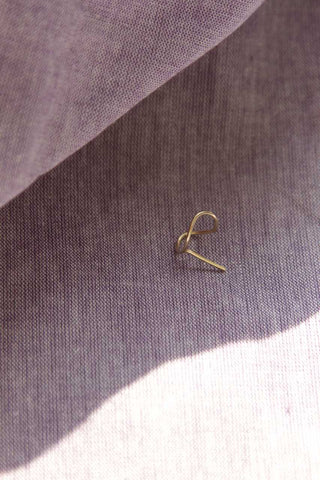 Earring Oval Small | golden curl